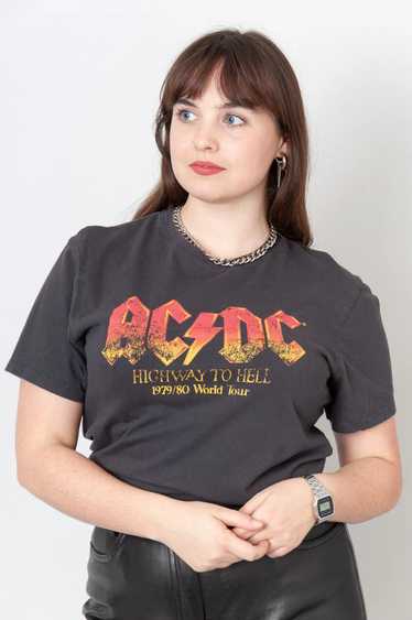 AC-DC Highway To Hell 1979-80 Tour Band Shirt Gre… - image 1