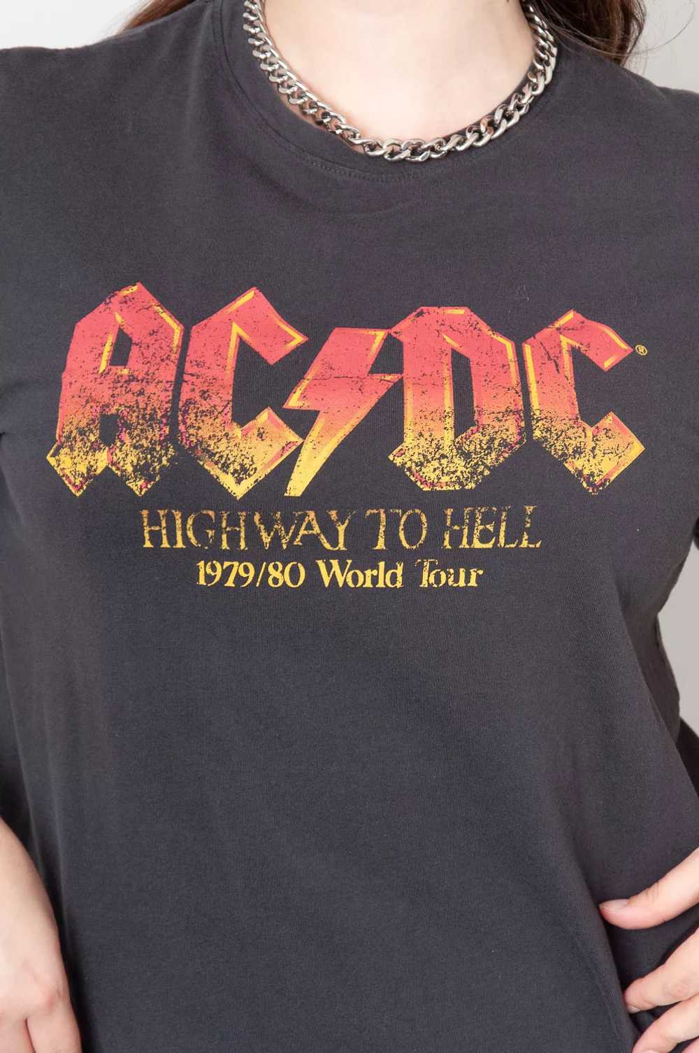 AC-DC Highway To Hell 1979-80 Tour Band Shirt Gre… - image 5