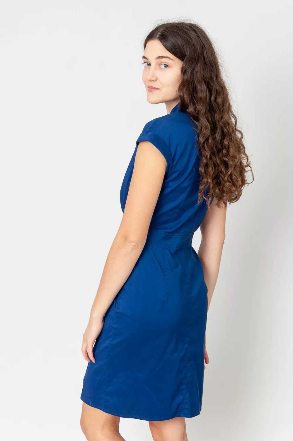 Luisa Cerano cocktail dress Blue With Gathering - image 3