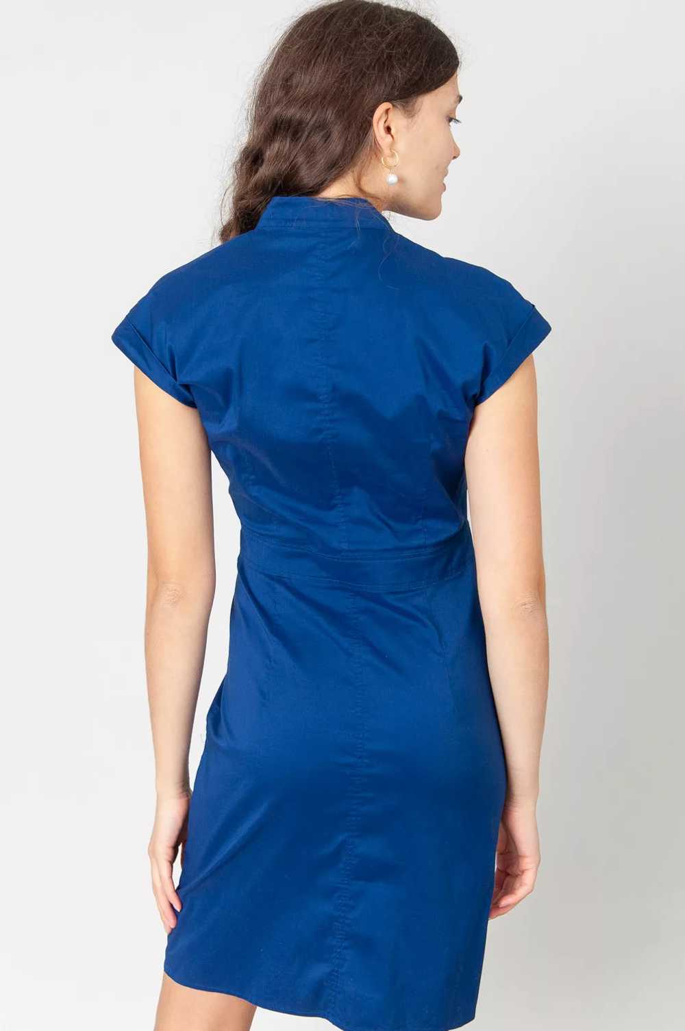 Luisa Cerano cocktail dress Blue With Gathering - image 4