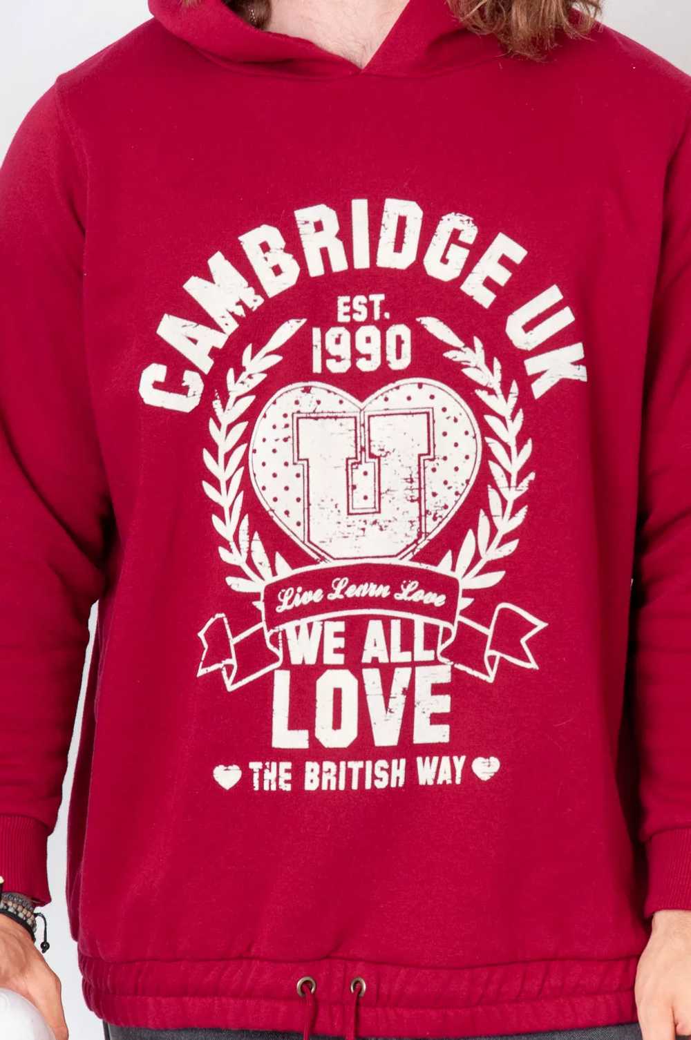 Cambridge UK We All Love The British Way Hoodie R… - image 3