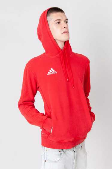 Adidas hoodie Bright Red With Logo Embroidery