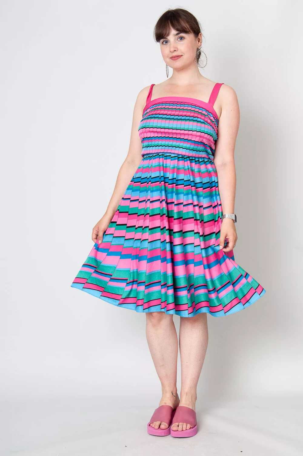 Water Dream Midi Dress Colorful With Pattern - image 1