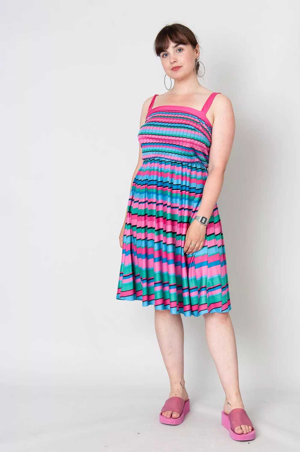 Water Dream Midi Dress Colorful With Pattern - image 2