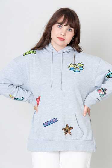 Toy Story Hoodie Grey With Patches