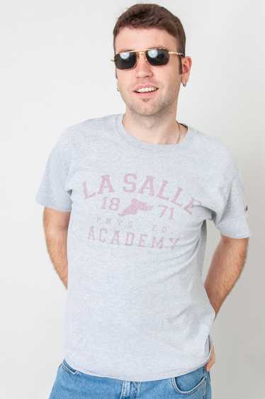 La Salle Academy Gray Champion T-Shirt With Print - image 1