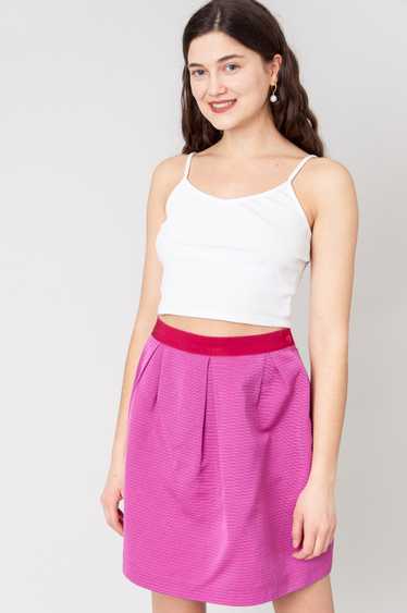 I Love Flying MAX&Co Pink Mini Skirt