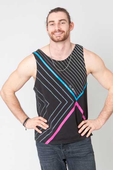 Billabong Black Tank Top With Pattern