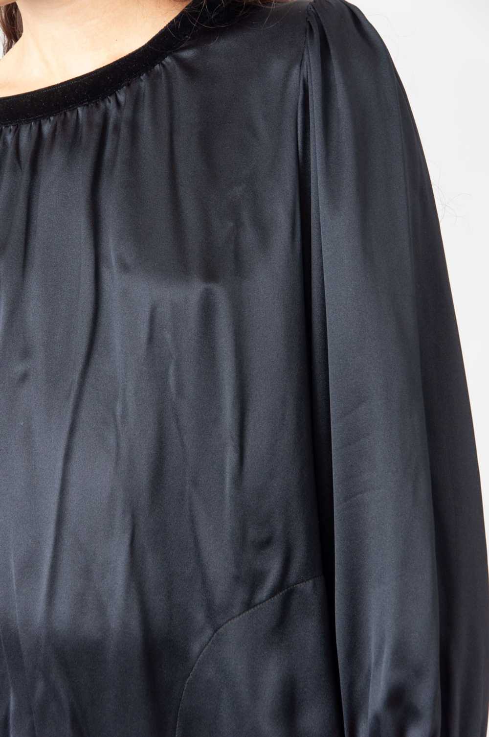 Alberto Aspesi Black silk dress - image 4