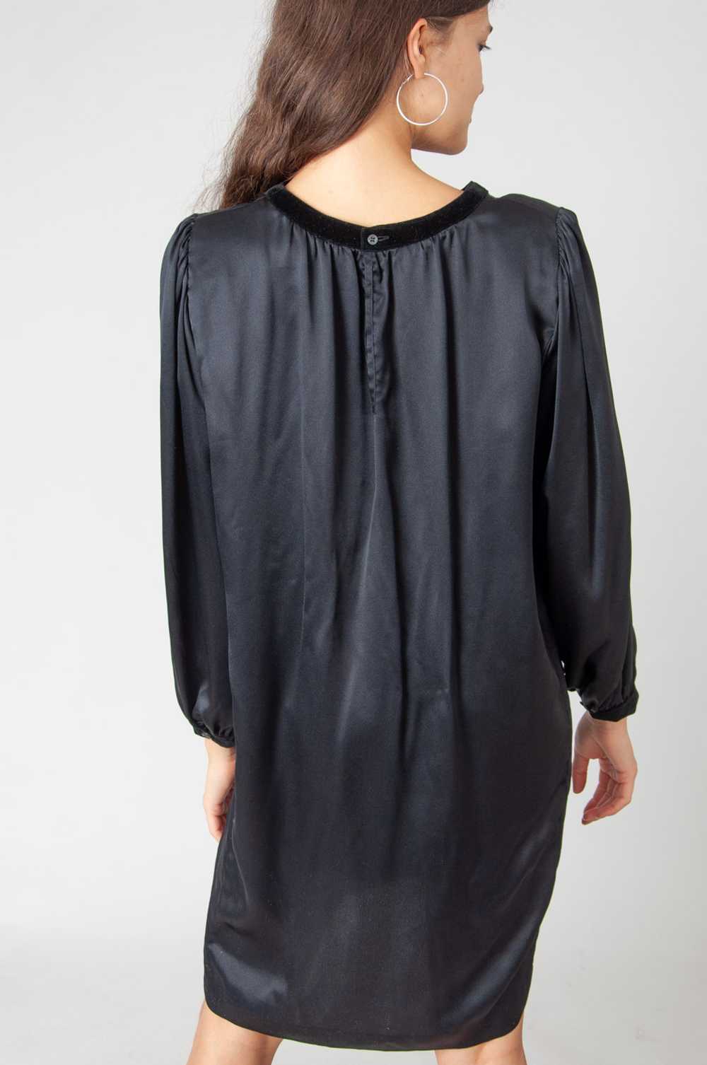 Alberto Aspesi Black silk dress - image 5