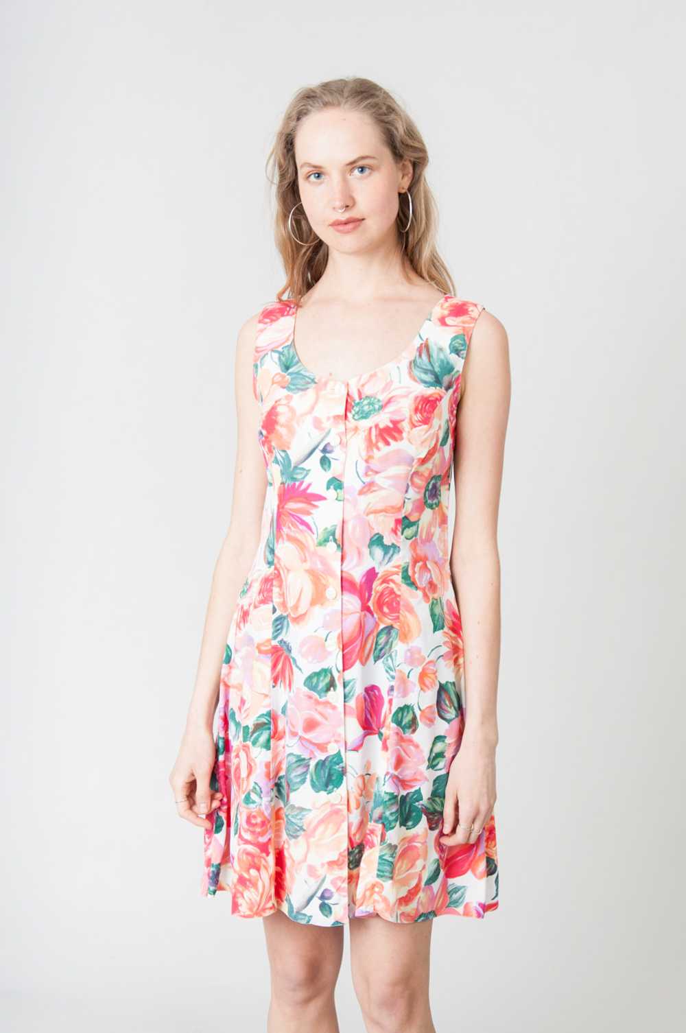 Sing With Me Colorful Short Dress With Floral Pat… - image 5