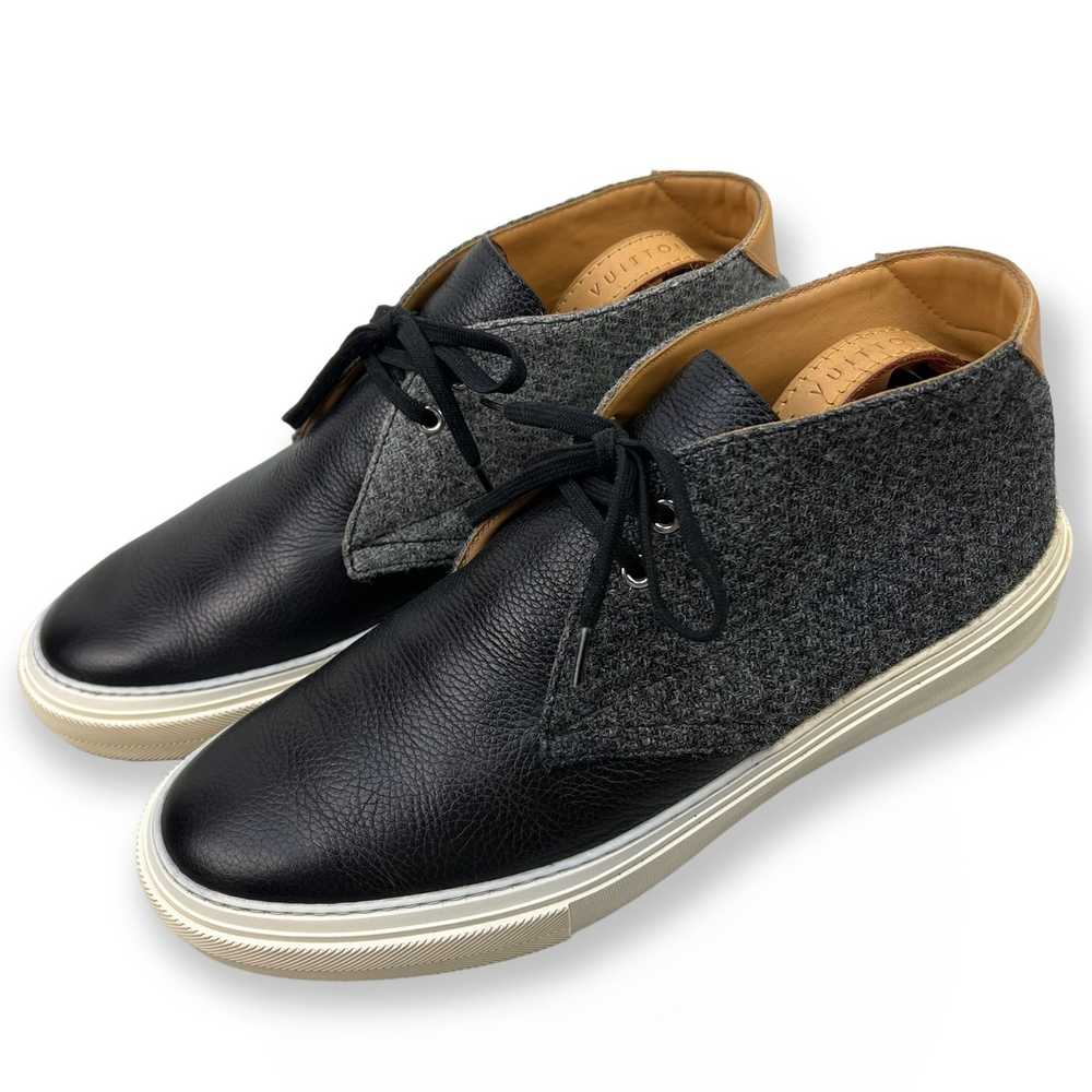 Louis Vuitton Desert boot sneaker leather wool 9.… - image 1
