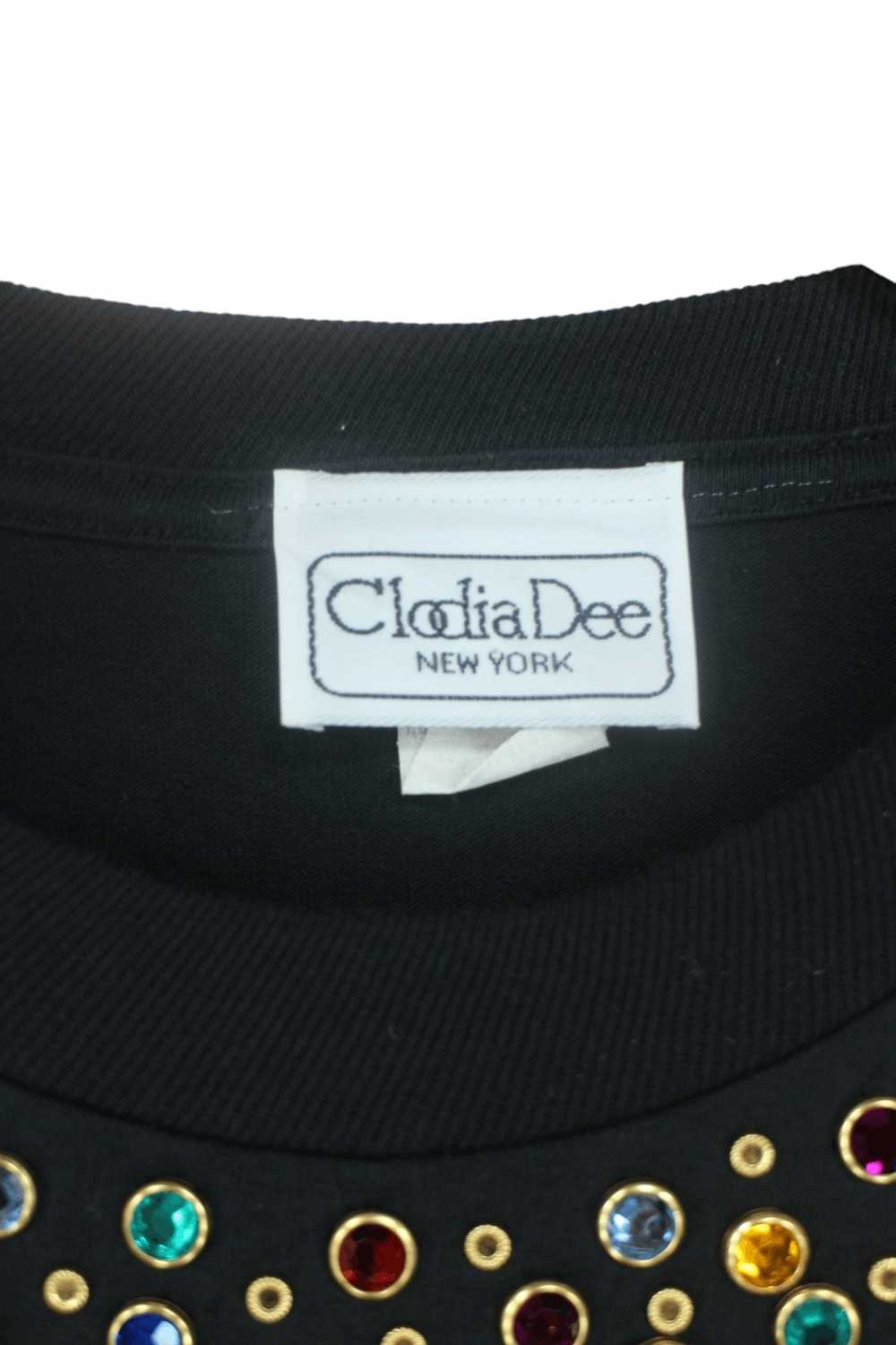 Designer Vintage 90s CLODIA DEE Unisex Black Shirt - image 3