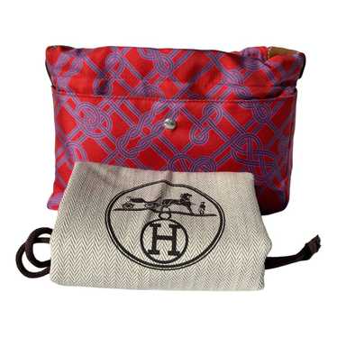 Hermès Fourbi silk clutch bag