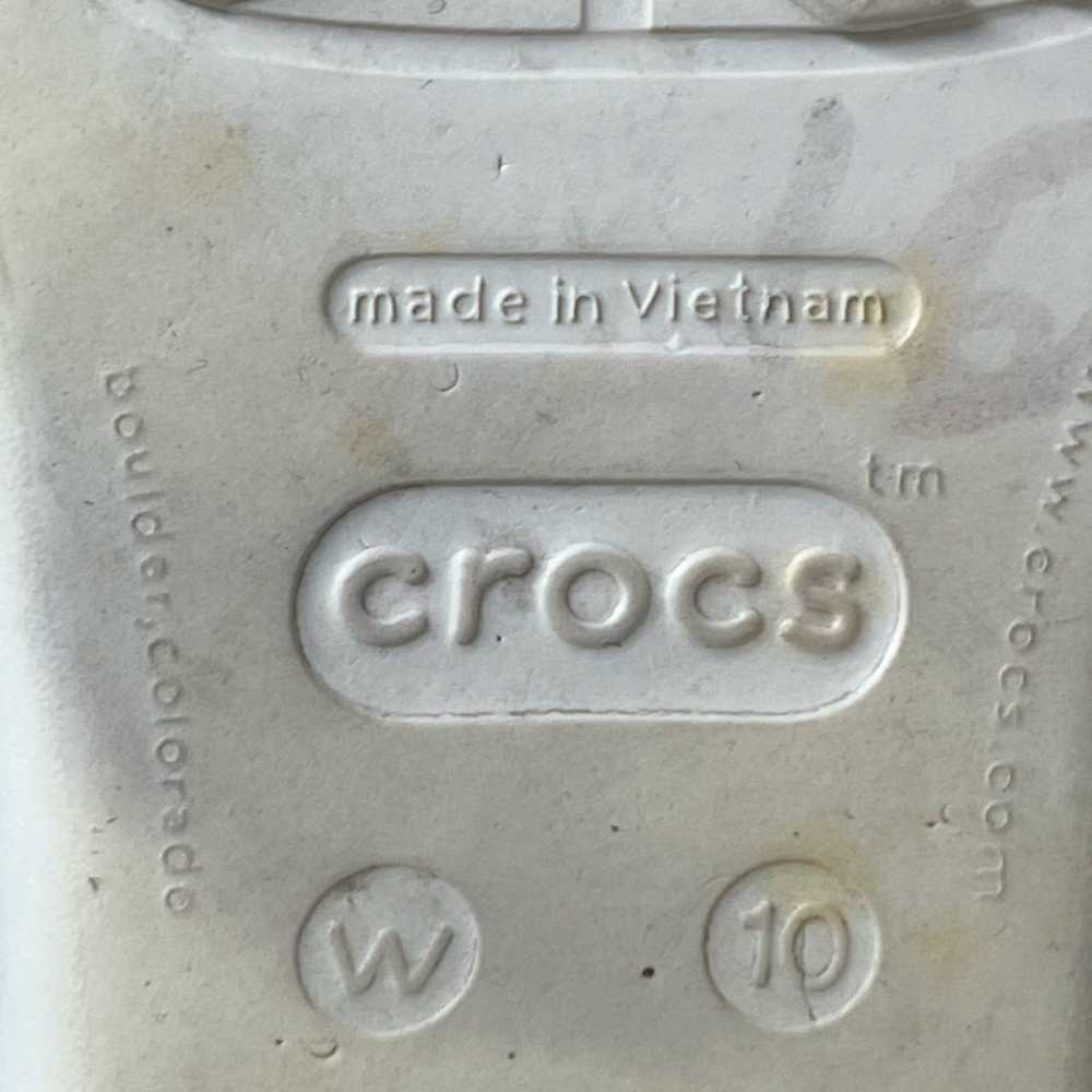 Crocs Crocs Sandals 10 Sanrah Cream Gold Medallio… - image 6