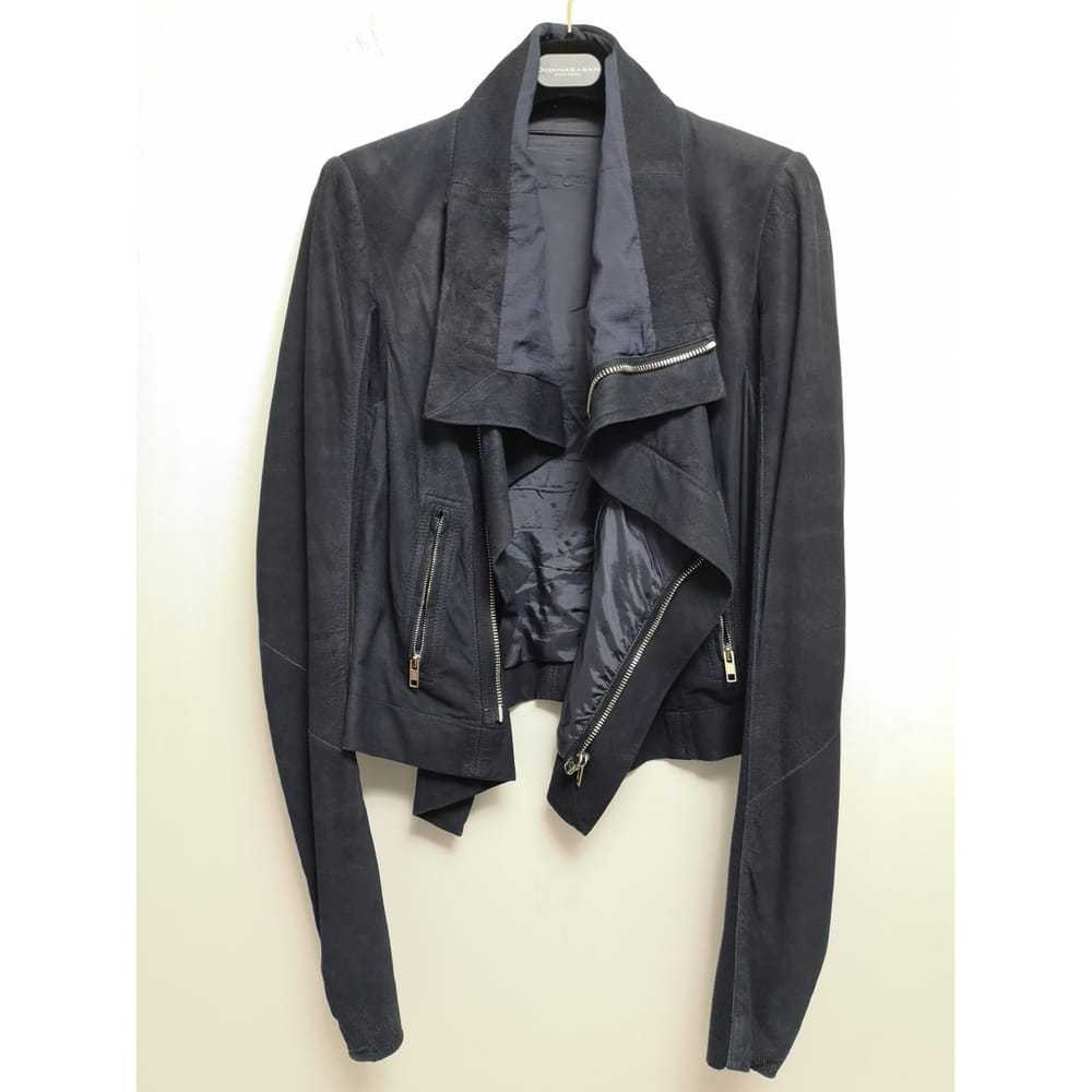 Rick Owens Leather biker jacket - image 7