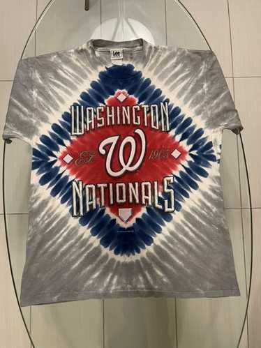 Washington Nationals Vintage MLB Tie Dye T-Shirt SpiderRoyal / S