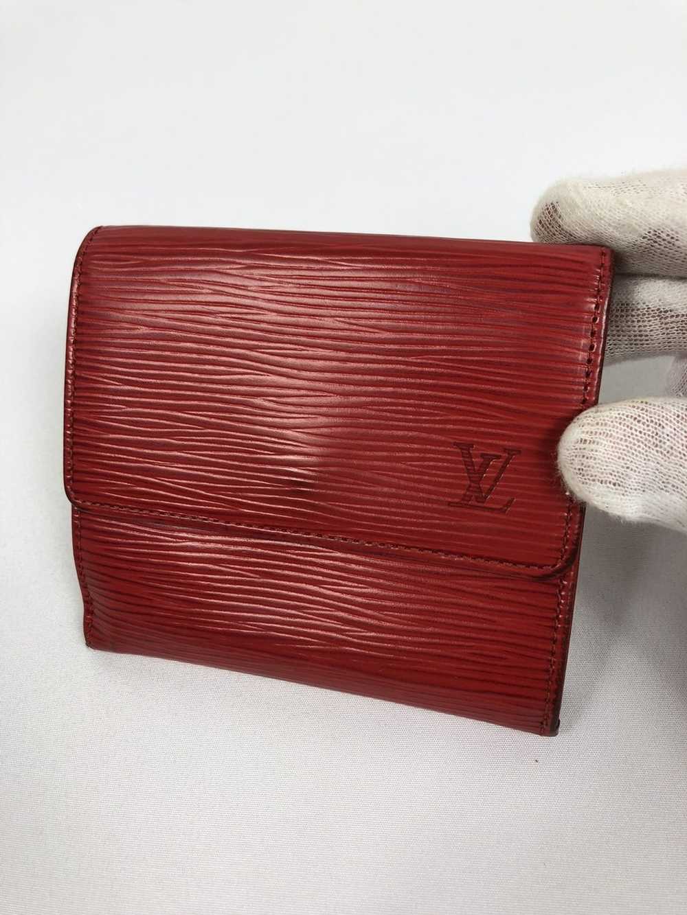 Louis Vuitton Louis Vuitton red epi trifold wallet - image 1