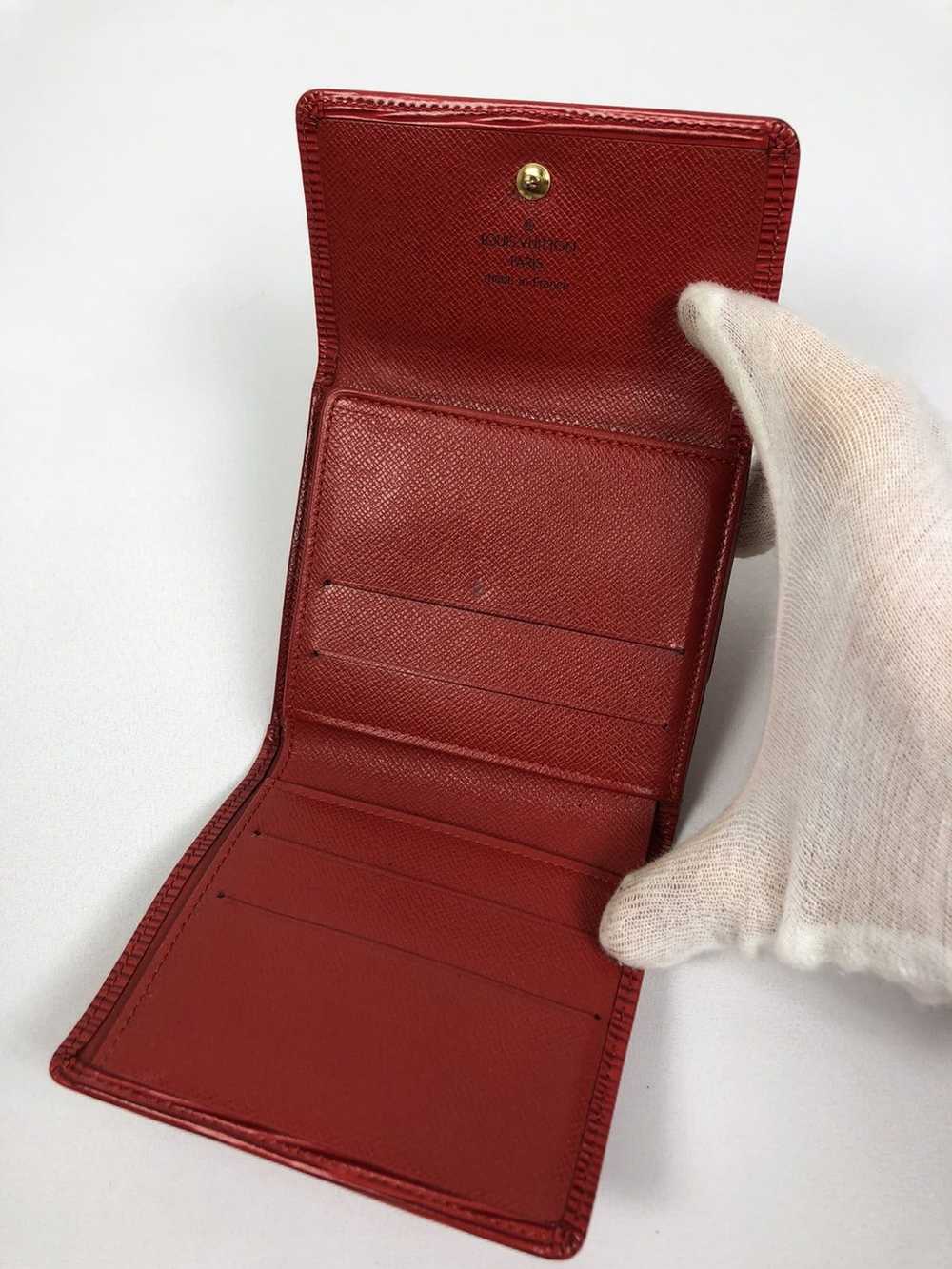 Louis Vuitton Louis Vuitton red epi trifold wallet - image 3