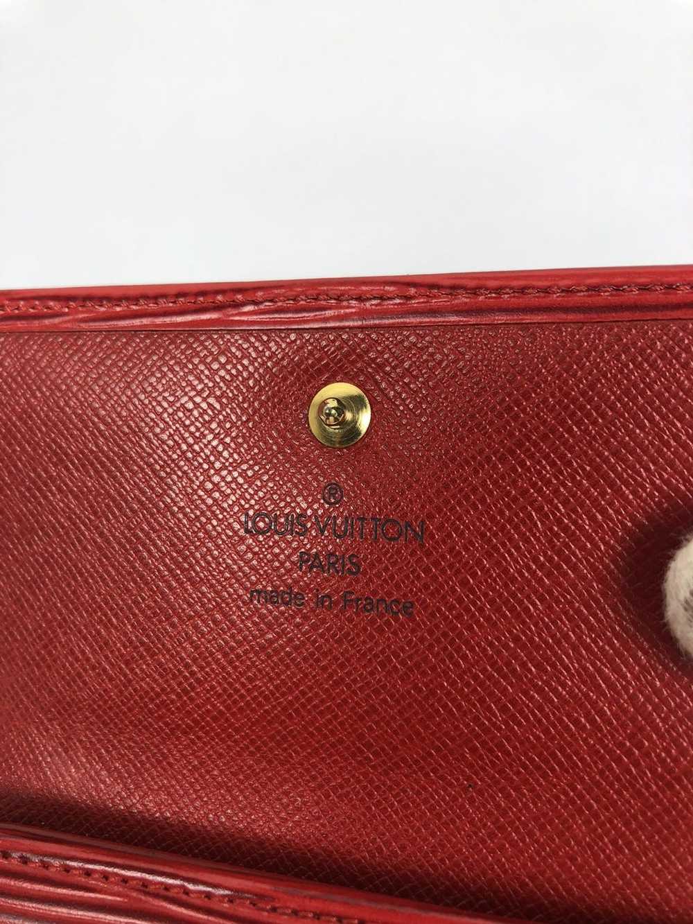 Louis Vuitton Louis Vuitton red epi trifold wallet - image 8