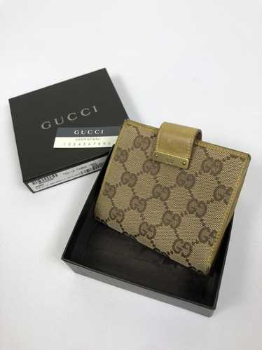 $400 Mens' Gucci Monogram Canvas GG Logo Brown Stripe Bifold Wallet -  Lust4Labels