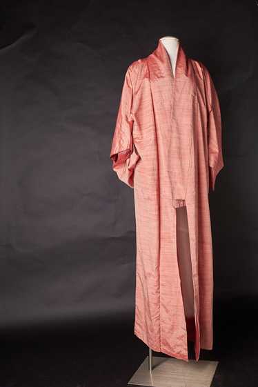 Vintage 1960s Silk Pink Japanese Kimono