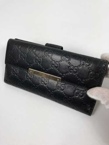 GUCCI-Sherry-GG-Supreme-Leather-Long-Wallet-Black-408831 – dct