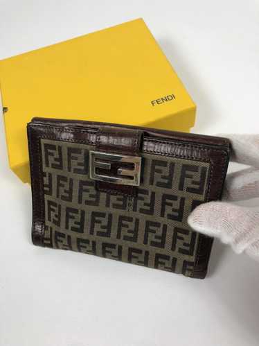 Fendi Fendi zucca monogram leather bifold wallet - image 1