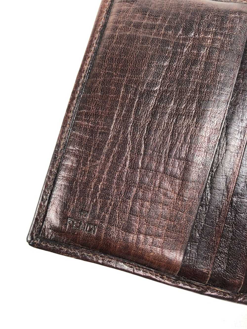 Fendi Fendi zucca monogram leather bifold wallet - image 4