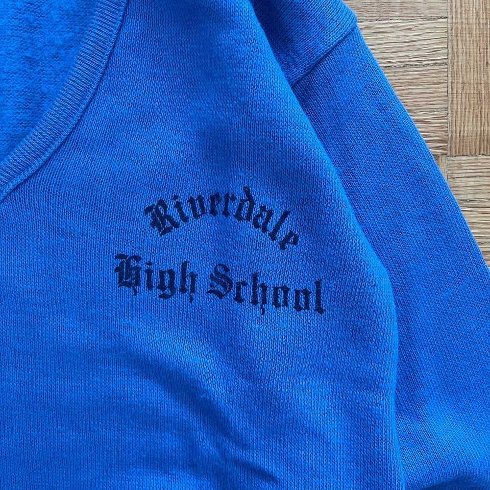 Vintage Vintage 70s Riverdale High school rayon n… - image 2