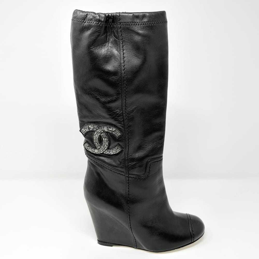 Chanel Leather boots - image 3