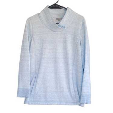 Other T by Talbots Heathered Blue Athletic Fleece… - image 1