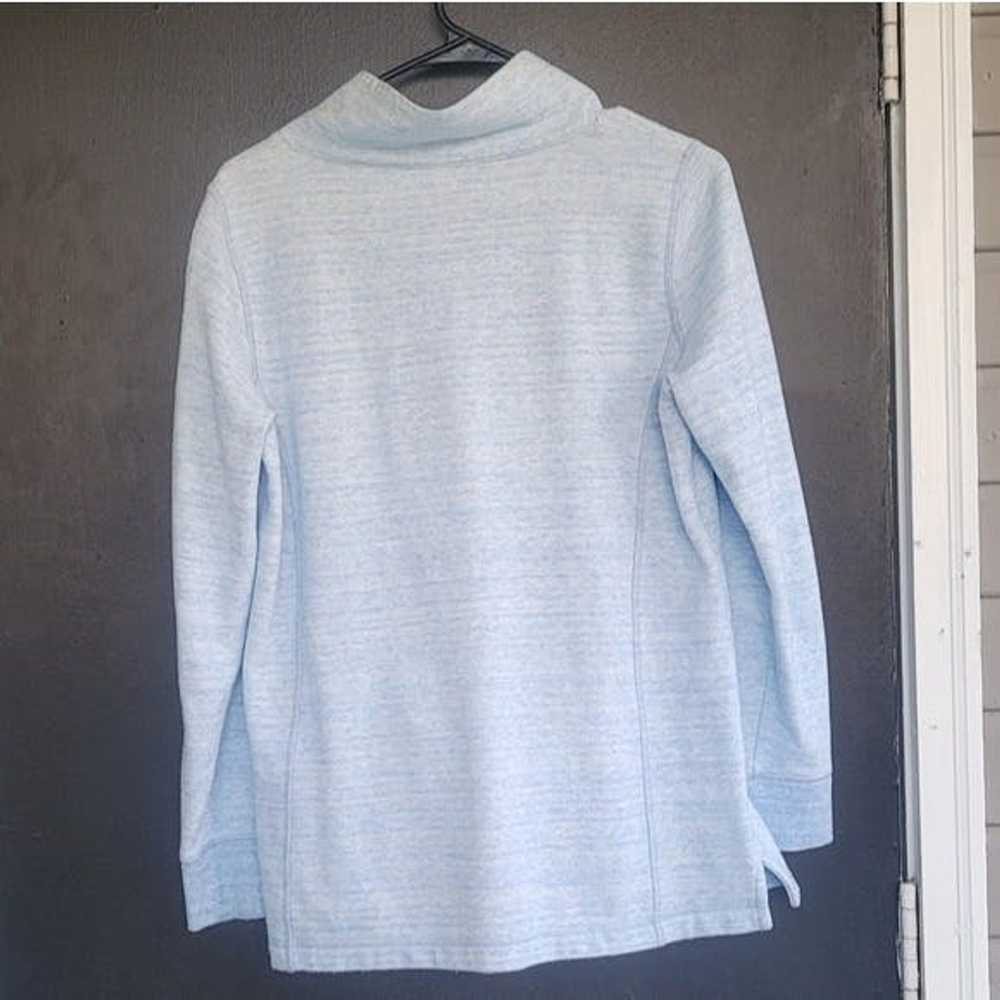 Other T by Talbots Heathered Blue Athletic Fleece… - image 6