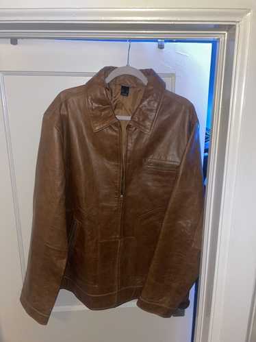 Thrift oversized leather jacket - Gem