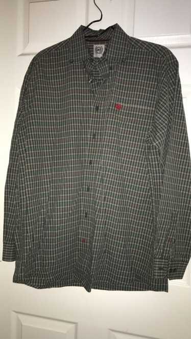 Cinch × Vintage Vintage Cinch Green Plaid Long Sle