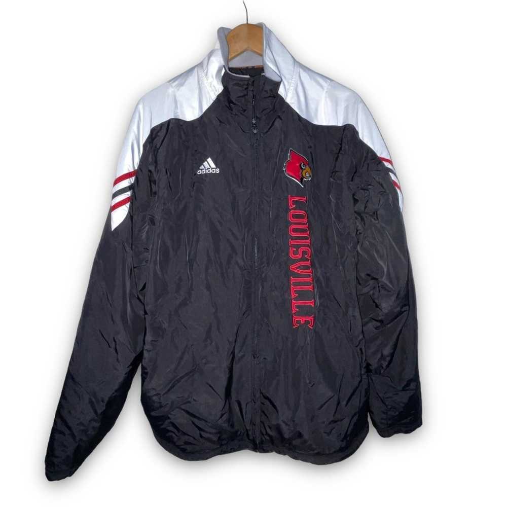 Louisville Cardinals adidas Climawarm Jacket Men's Black/Red New S