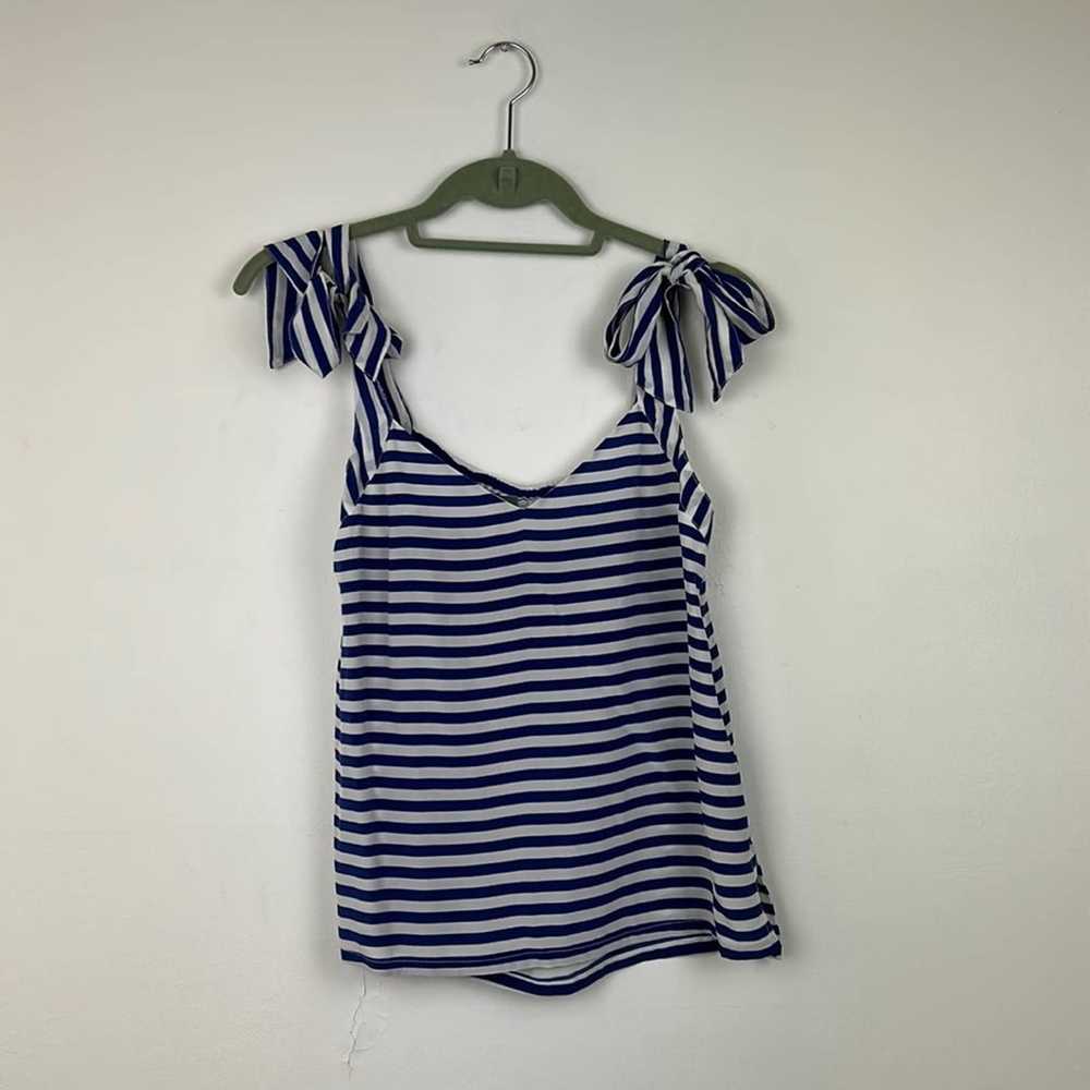 Raquel Allegra Raquel Allegra Striped Silk Tank B… - image 1