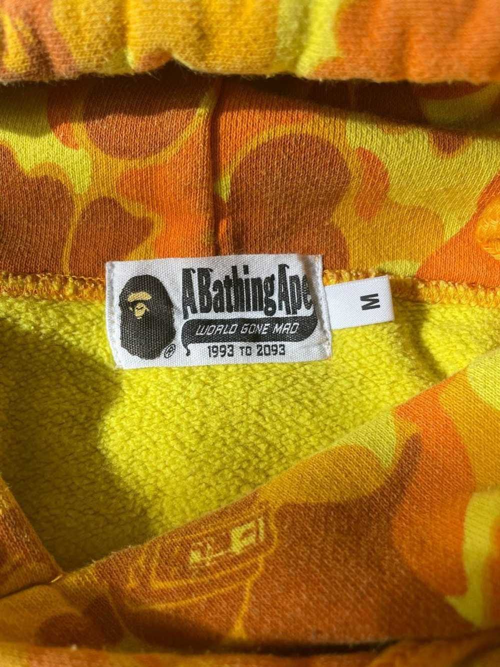 Bape Bape x PUBG Yellow Orange Camo Hoodie - image 10