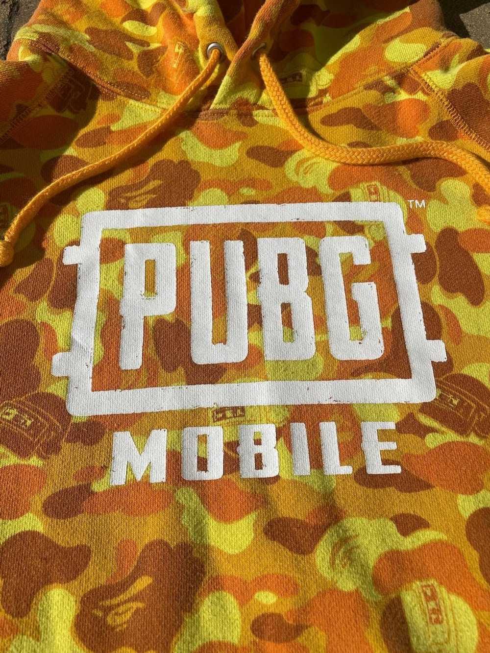 Bape Bape x PUBG Yellow Orange Camo Hoodie - image 4