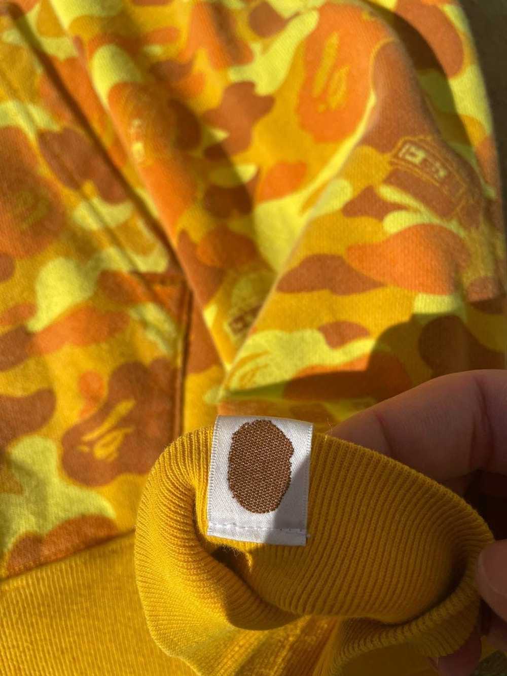 Bape Bape x PUBG Yellow Orange Camo Hoodie - image 6