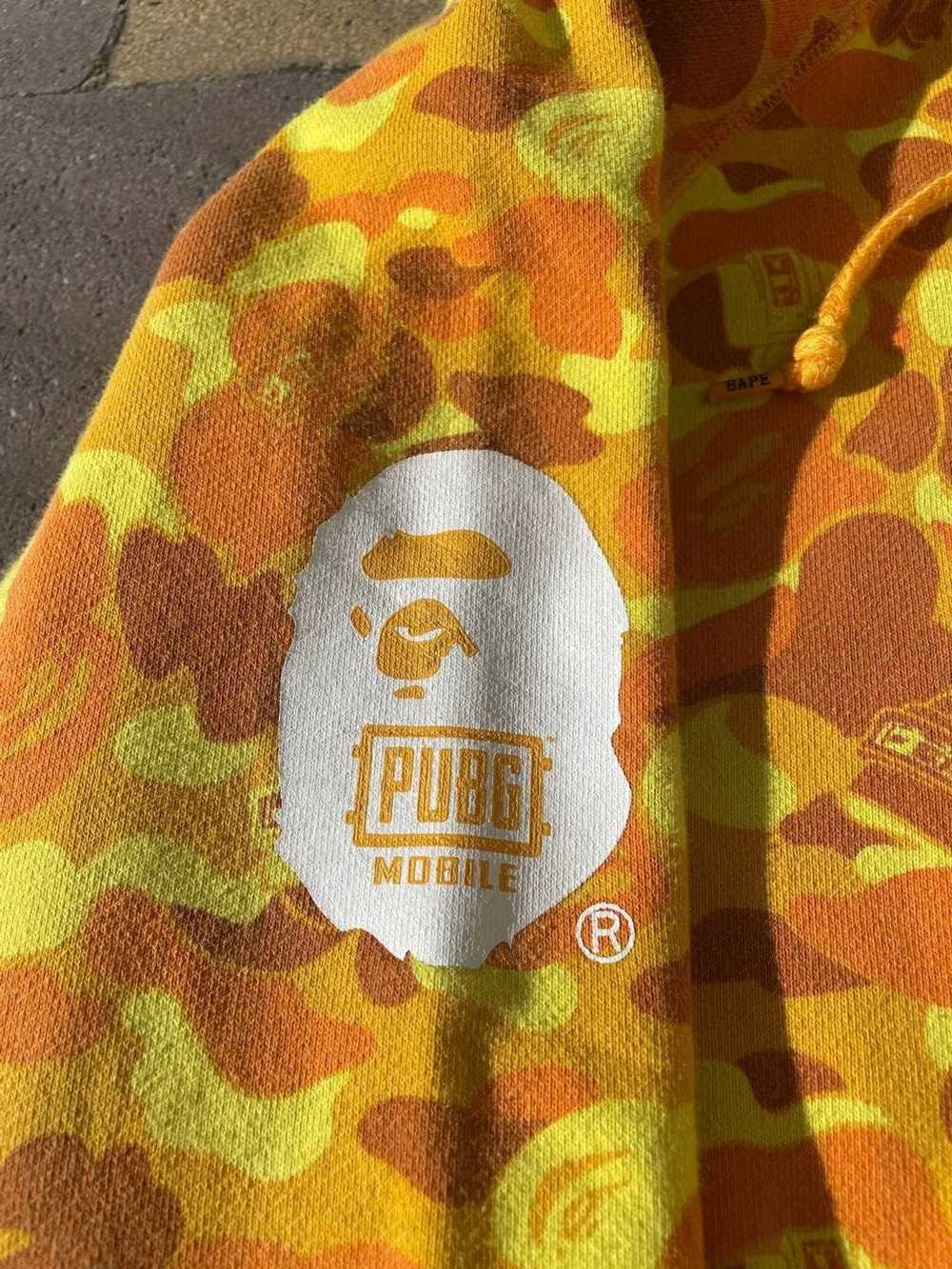 Bape Bape x PUBG Yellow Orange Camo Hoodie - image 7