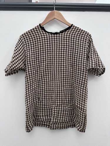 Acne Studios SS17 Redwood Check Mesh T-Shirt - image 1