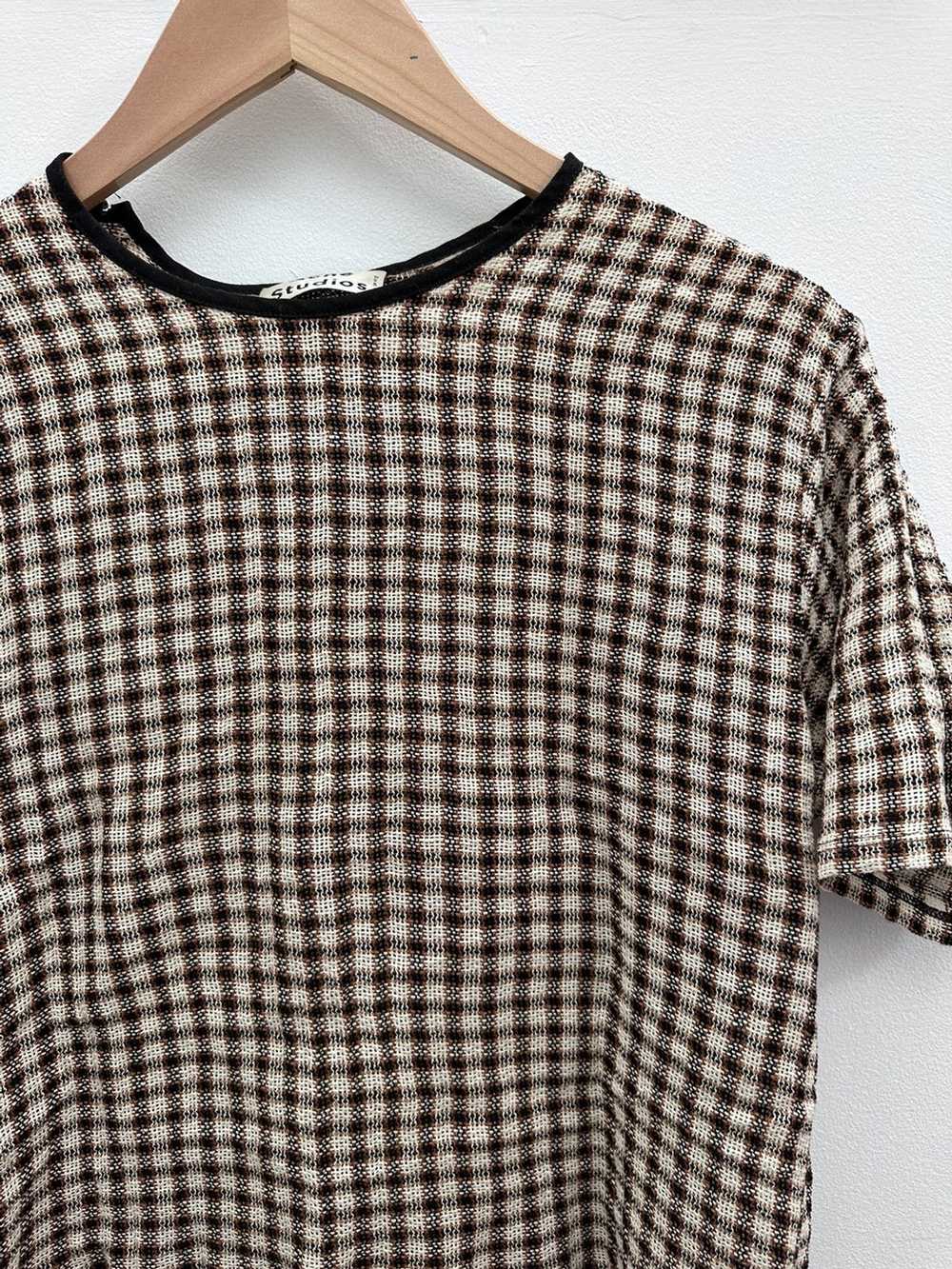 Acne Studios SS17 Redwood Check Mesh T-Shirt - image 2