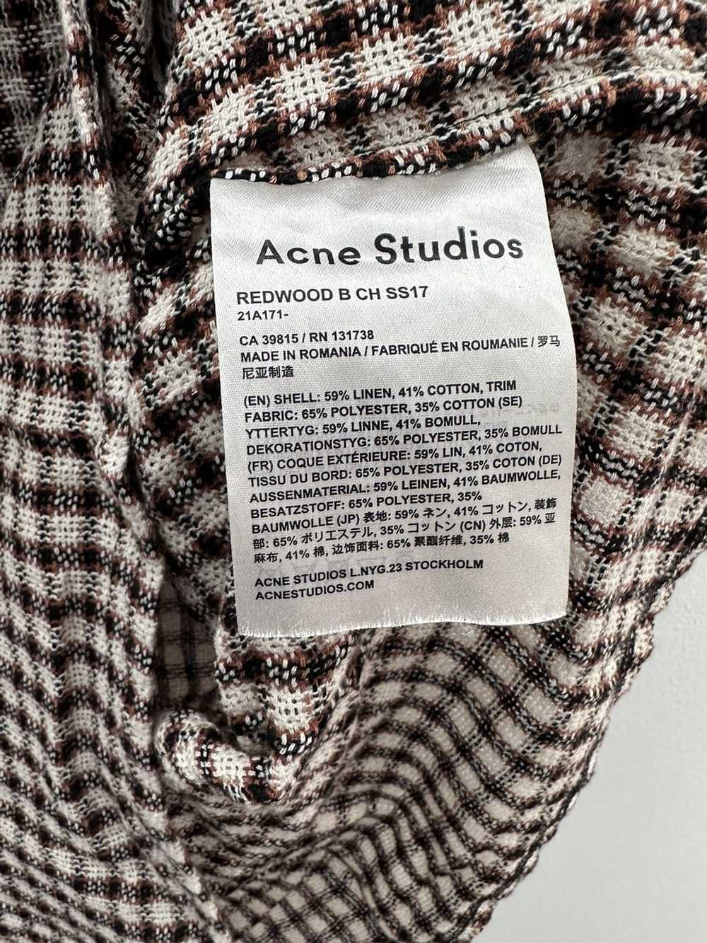 Acne Studios SS17 Redwood Check Mesh T-Shirt - image 4