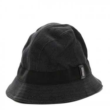 Gucci Monogram Charcoal Black Denim Bucket Hat ref.291360 - Joli