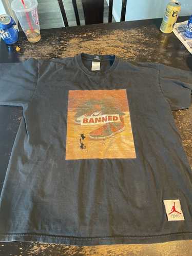 Jordan Brand Vintage Jordan retro 1 banned t shirt