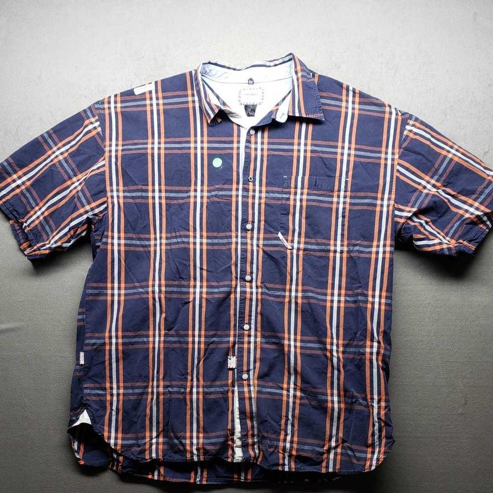 Akademiks Vintage VTG Akademiks Navy White and Or… - image 1