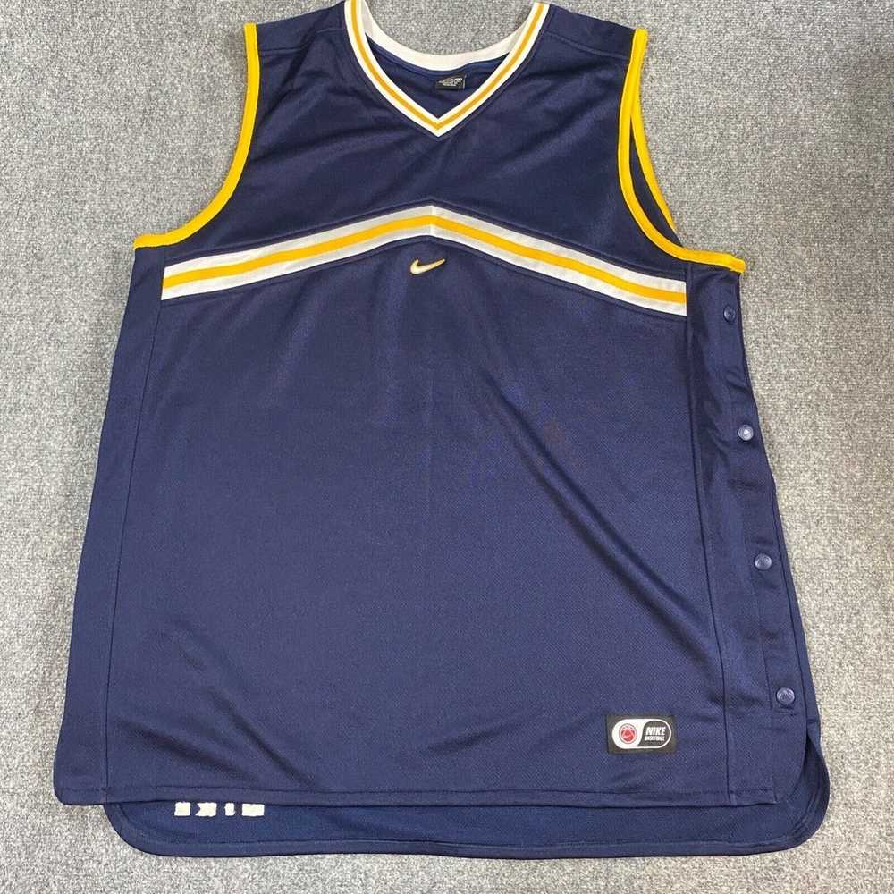Nike Nike Jersey Shirt 2XL Blue Tear Away Embroid… - image 1