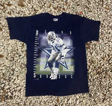 Vintage NFL Dallas Cowboys Deion Sanders Jersey Style Ringer V 