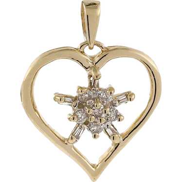 Louis Vuitton 18K White Gold and 0.50ctw Diamond Heart Pendant Necklace, Louis  Vuitton